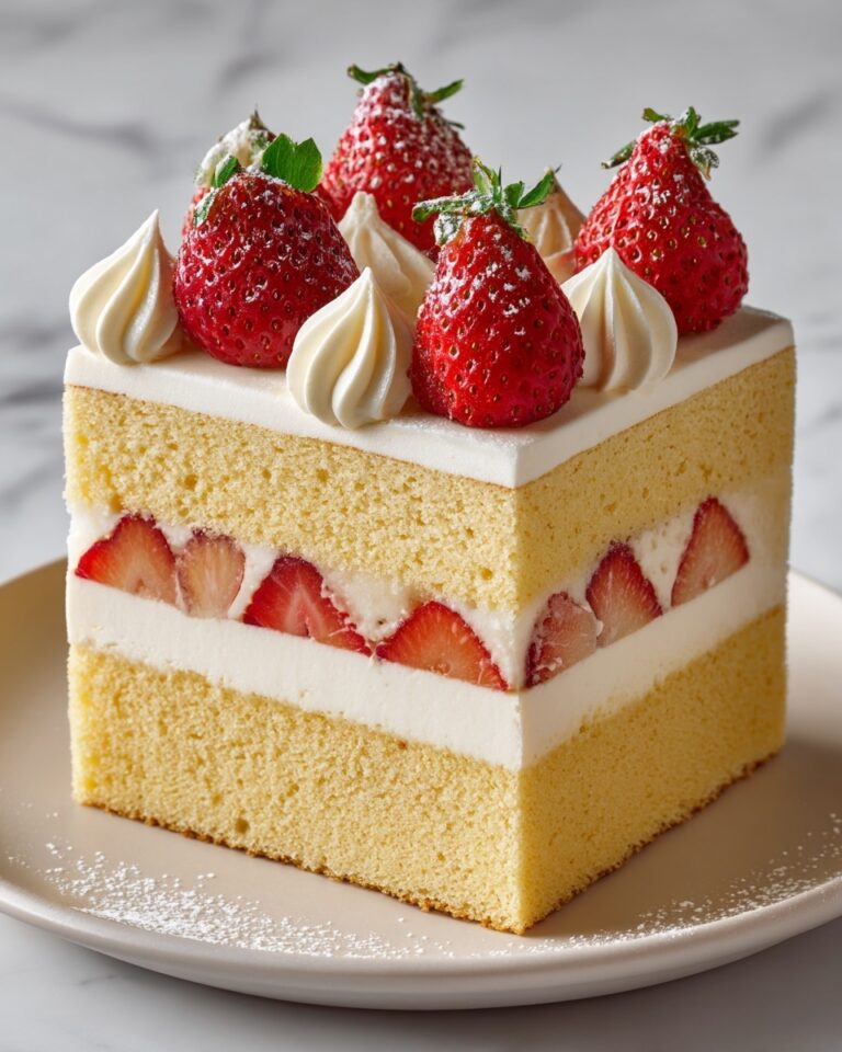 Japanese Strawberry Sponge Cake (Strawberry Shortcake) Recipe