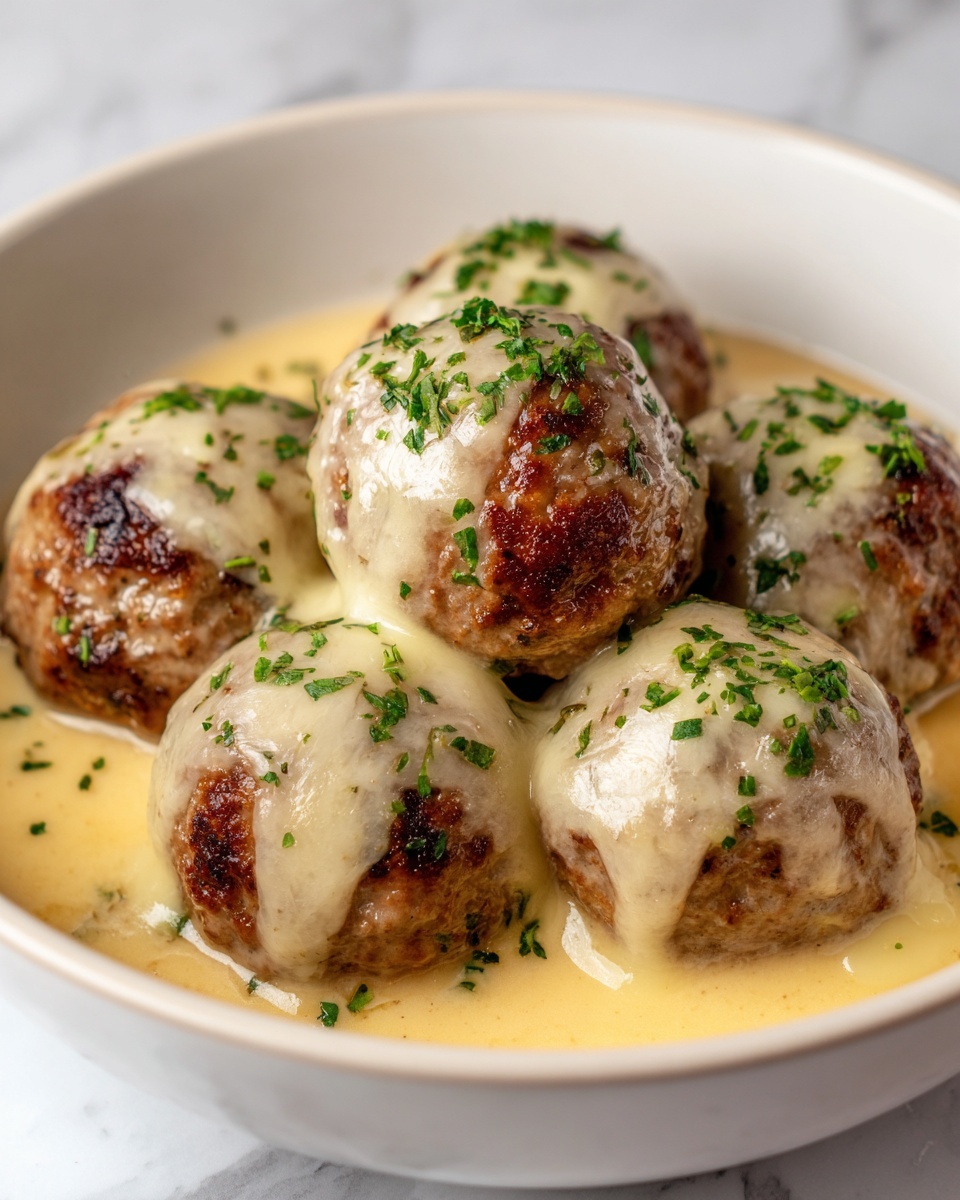 Crock Pot French Onion Meatballs Recipe - Recipe Image