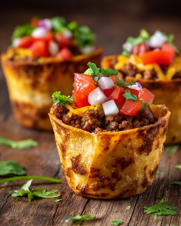 Easy Crunchy Taco Cups Recipe
