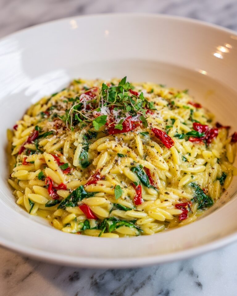 Creamy Garlic Parmesan Orzo Recipe