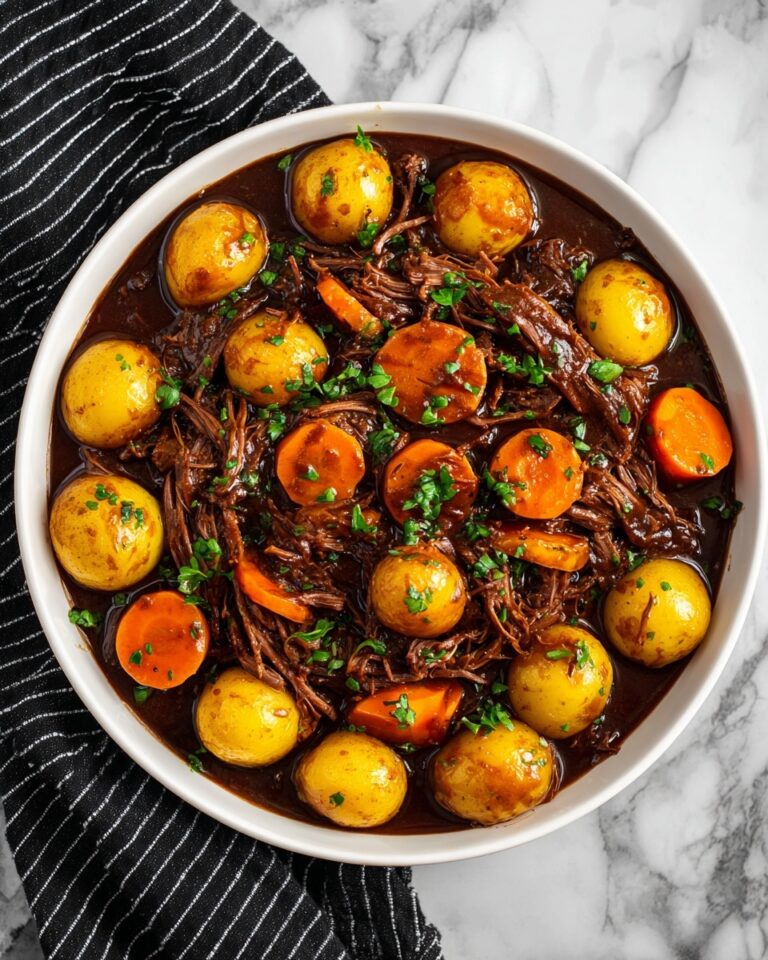 Crock Pot Pot Roast with Vegetables and Aromatic Herbs Recipe