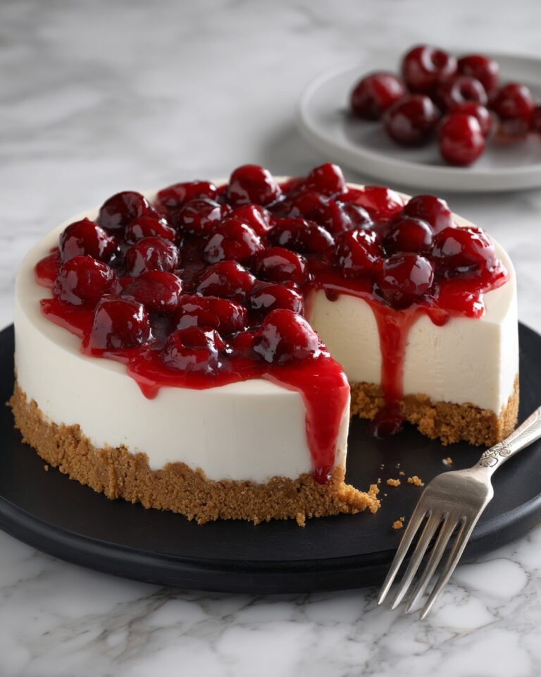 Easiest No-Bake Cherry Cheesecake Recipe