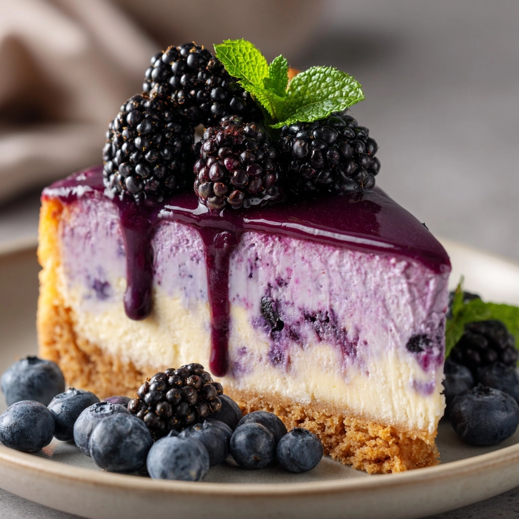 Blackberry Cheesecake Recipe - Recipe Image