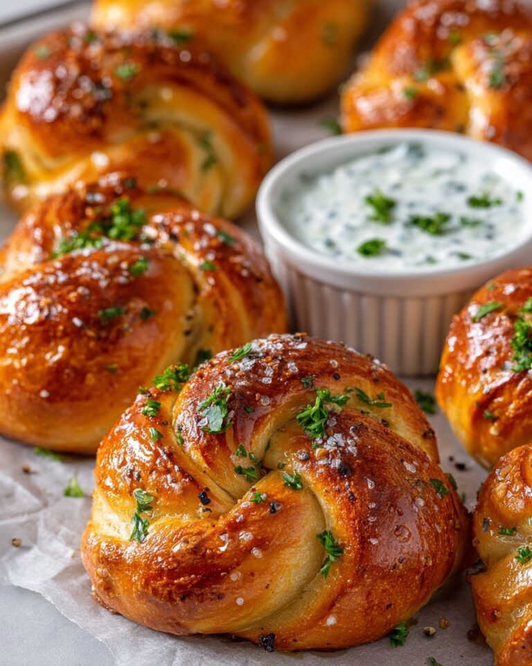 Garlic Knots with Homemade Garlic Butter Sauce Recipe