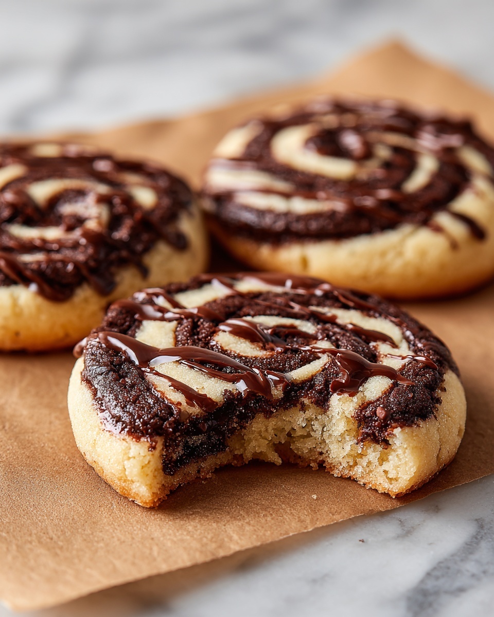 Swirled Brownie Cookies with a Peanut Butter Twist Recipe - Recipe Image