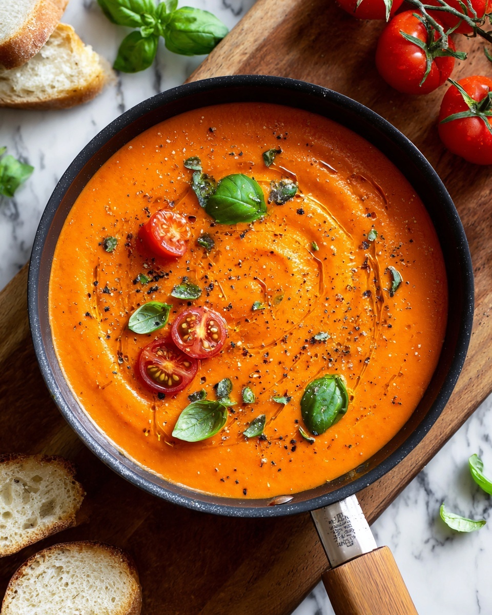 Homemade Roasted Tomato Soup Recipe - Recipe Image
