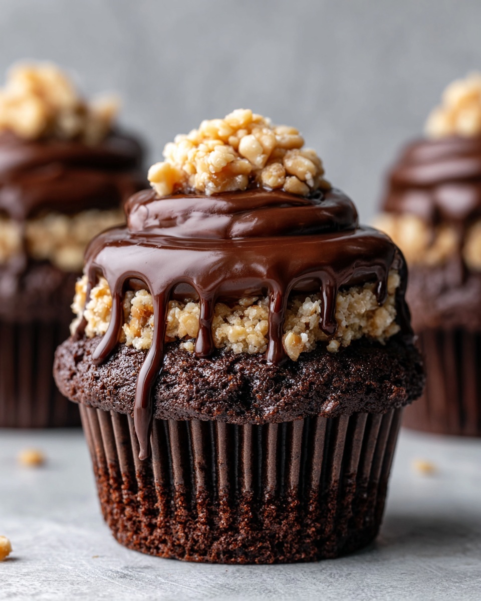Mouth-Watering Irresistible German Chocolate Cupcakes Recipe - Recipe Image