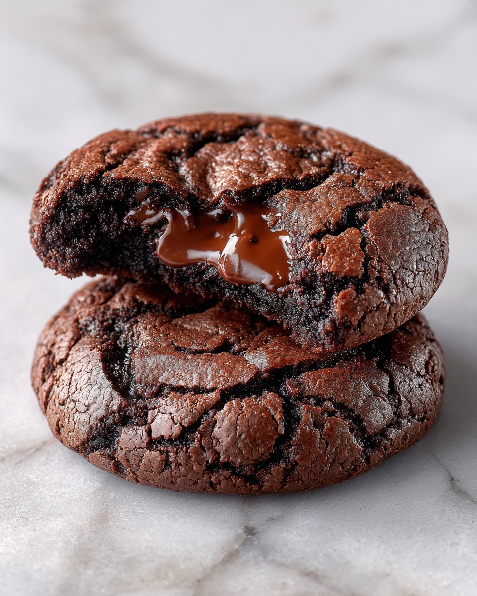 Dark Chocolate Espresso Brownie Cookies Recipe - Recipe Image