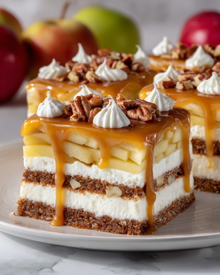 Caramel Apple Éclair Cake Recipe