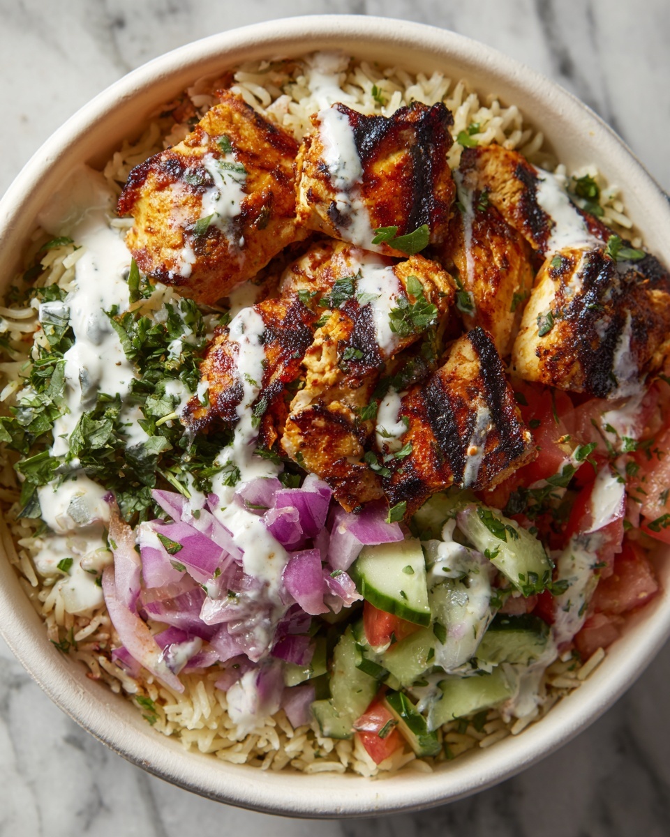 Juicy Chicken Shawarma Crispy Rice Salad Recipe - Recipe Image