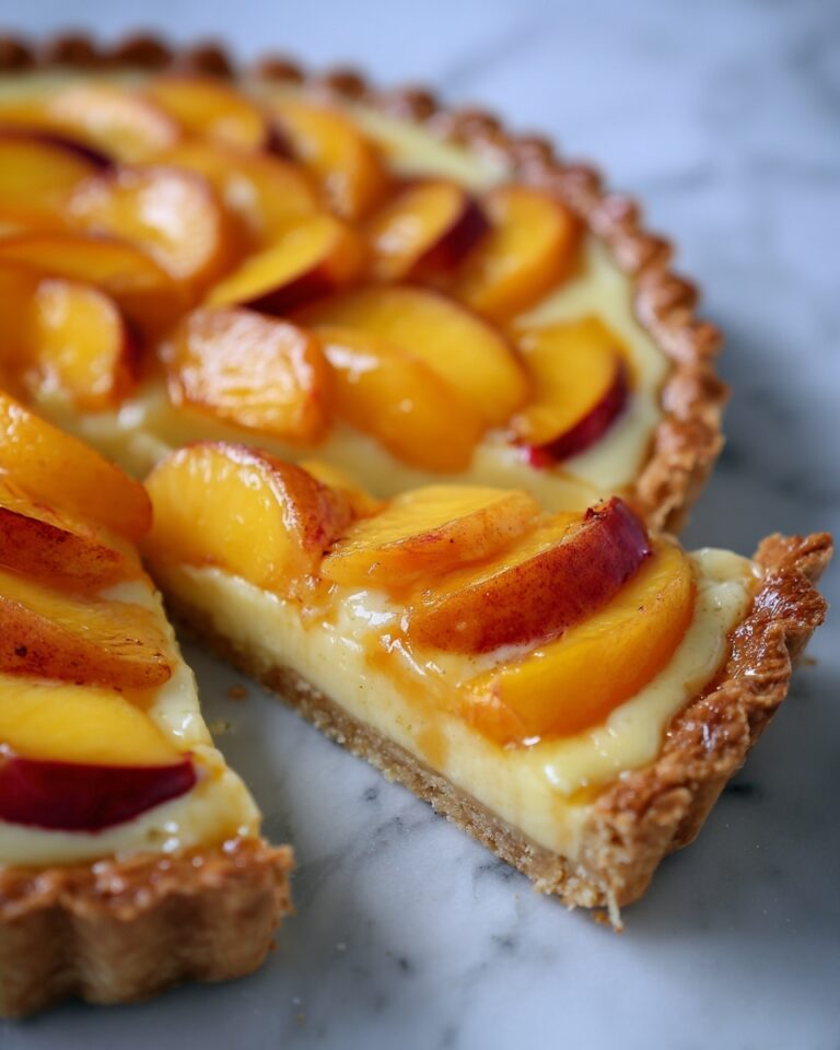 Peach Custard Pie Recipe