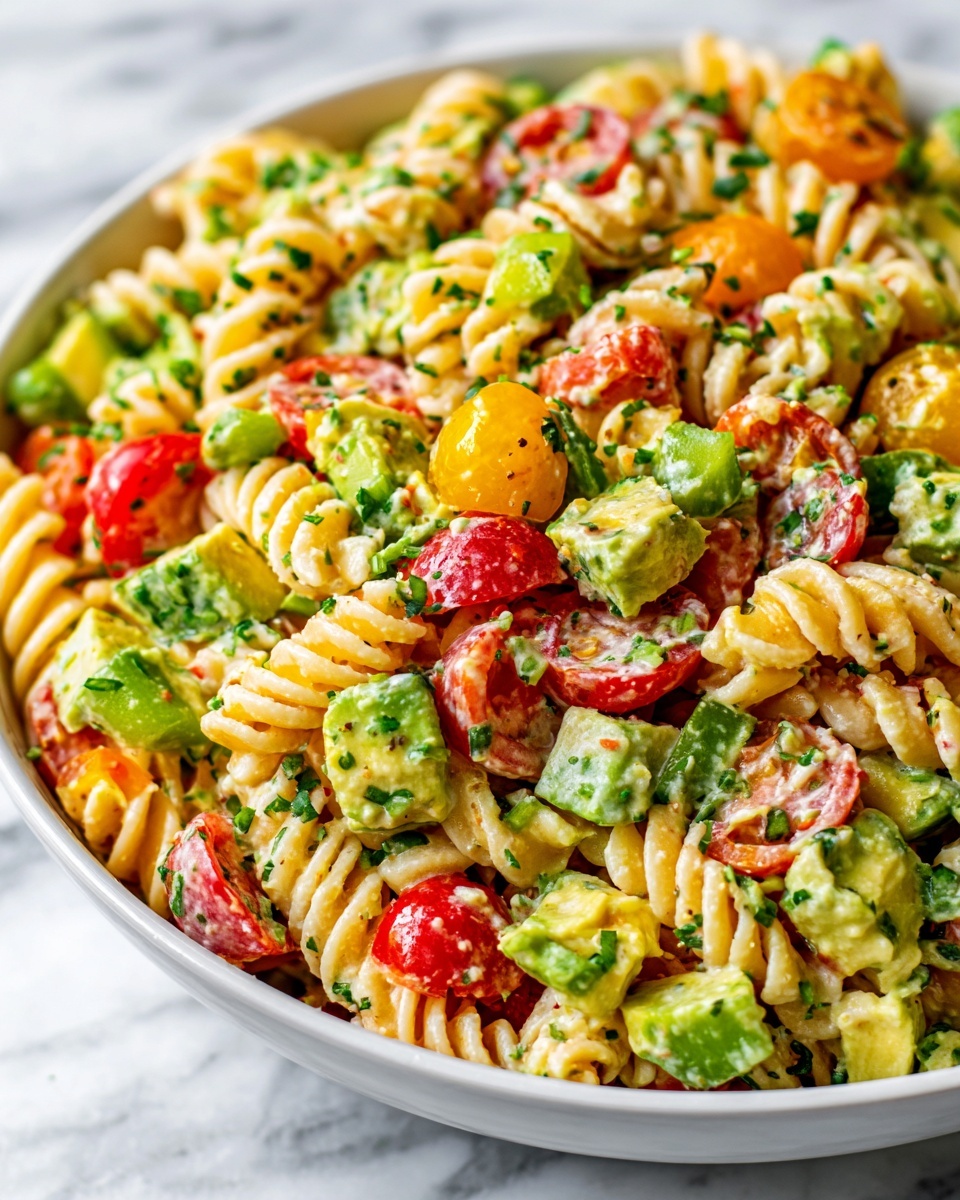 Avocado Pasta Salad Recipe - Recipe Image
