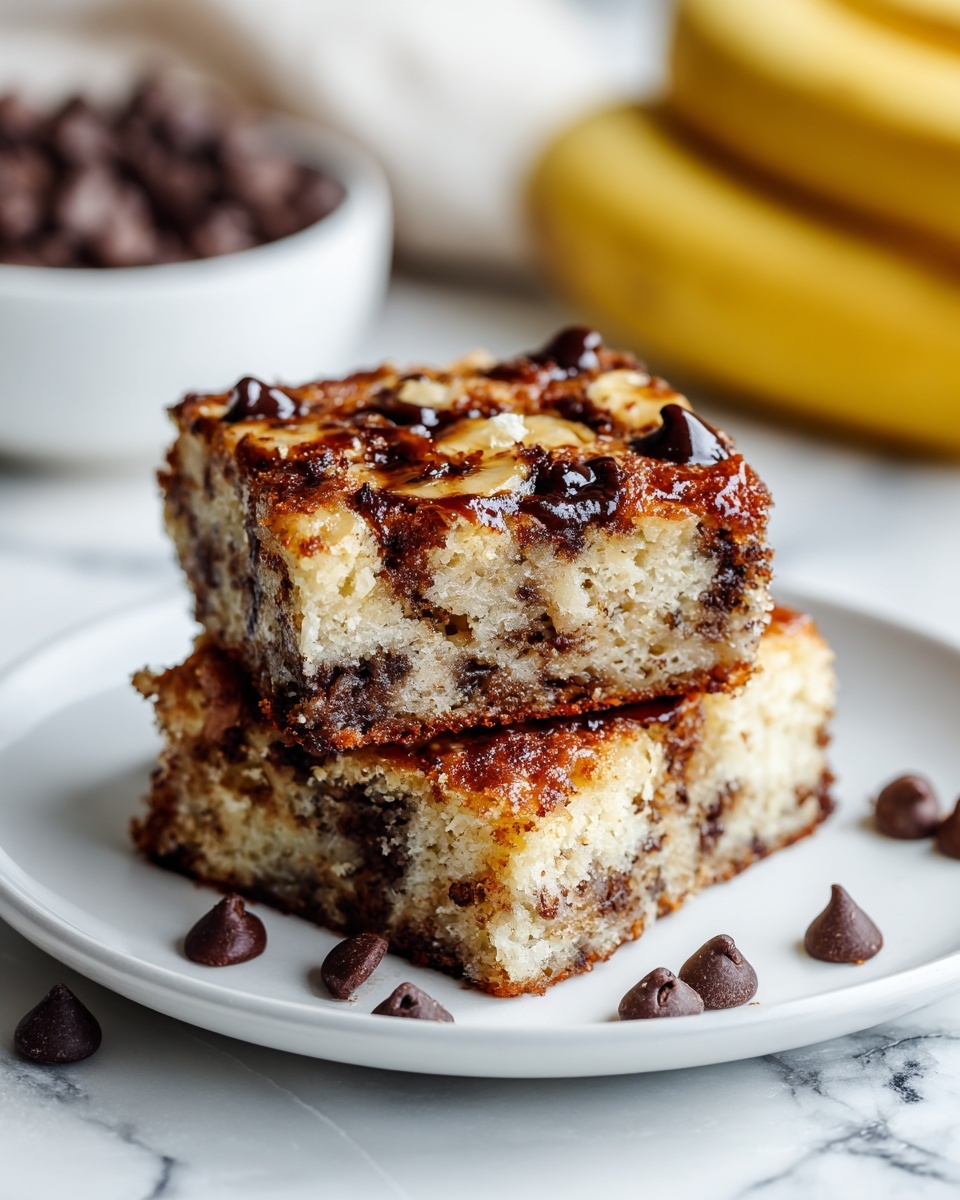 Banana Chocolate Chip Snack Cake Recipe - Recipe Image