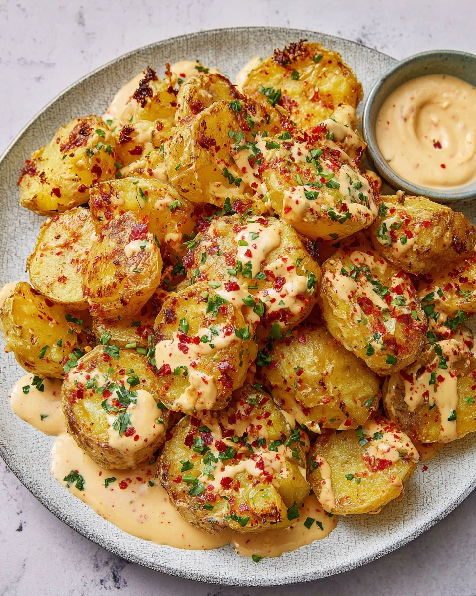 Patatas Bravas with Spicy Tomato Sauce and Garlic Aioli Recipe - Recipe Image