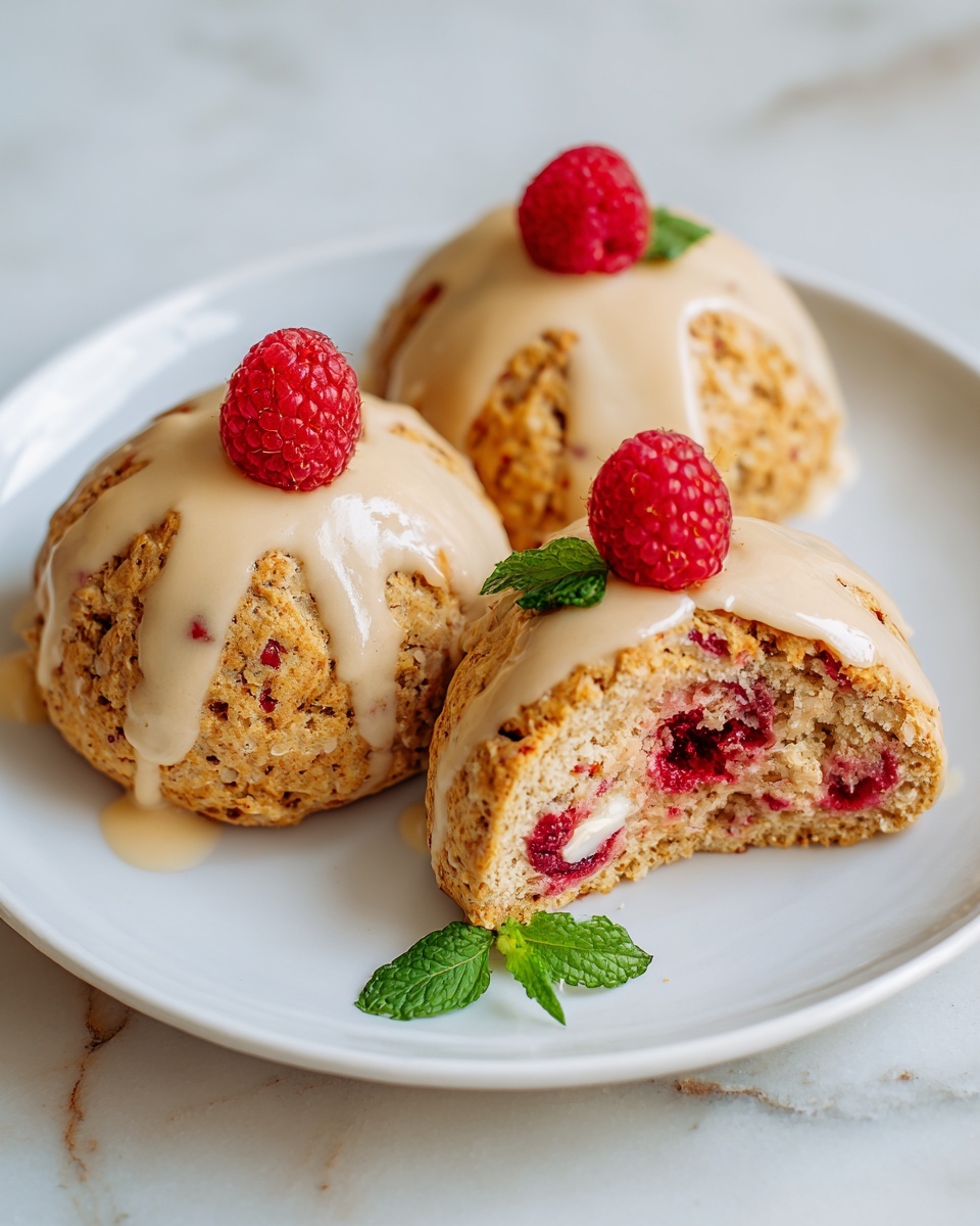 Raspberry White Chocolate Scones Recipe - Recipe Image