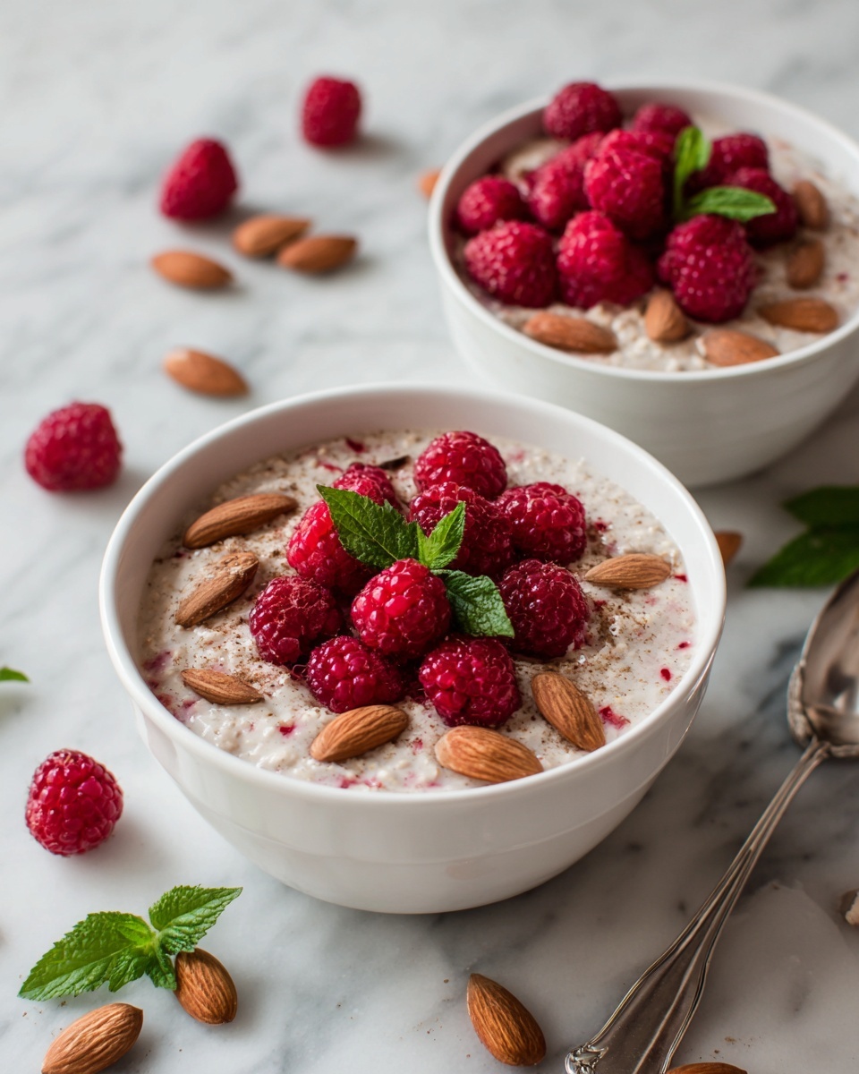 Raspberry Almond Oatmeal Recipe - Recipe Image