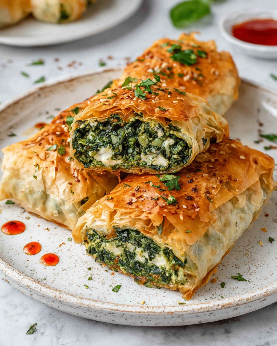 Easy Gluten Free Spanakopita Parcels Recipe - Recipe Image