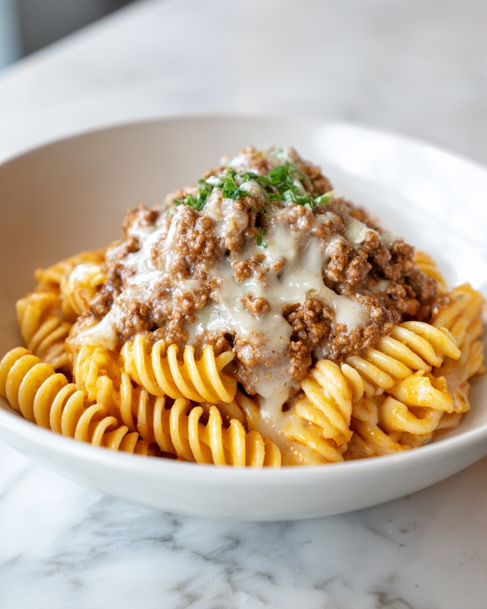 Loaded Cheeseburger Pasta Recipe - Recipe Image