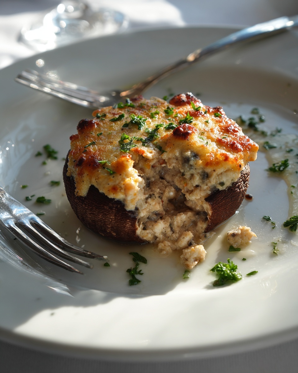 Air Fryer Stuffed Mushrooms Recipe - Recipe Image