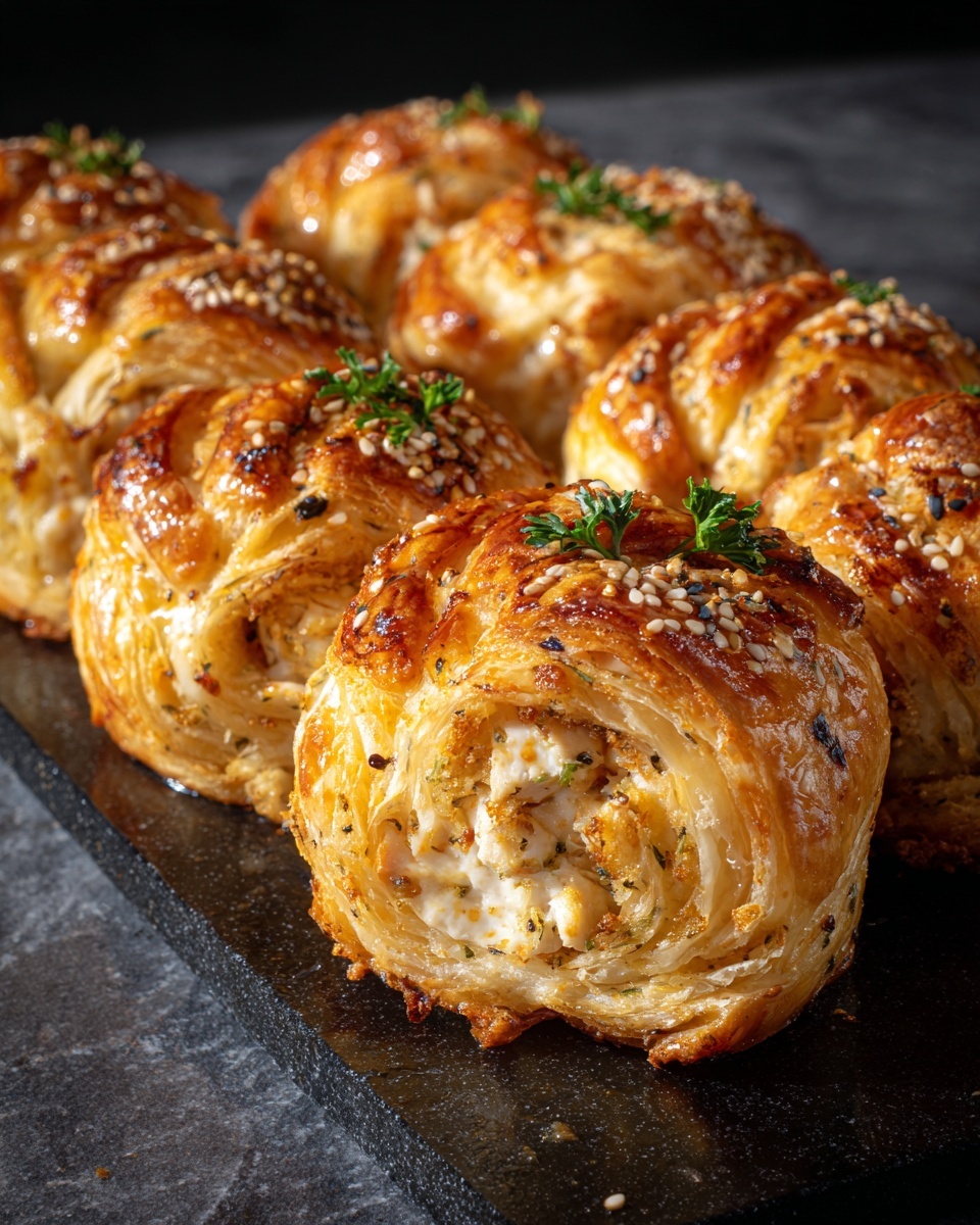 Baked Chicken Stuffed Crescent Rolls Recipe - Recipe Image