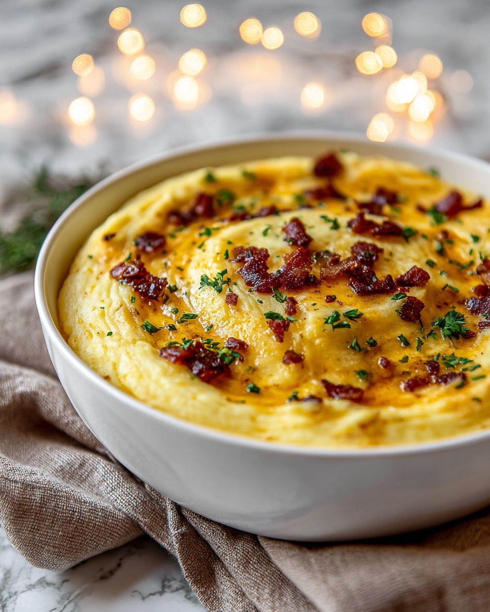 Cheddar Bacon Mashed Potato Casserole Recipe - Recipe Image