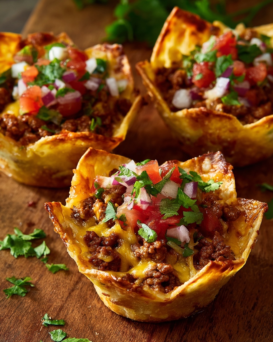 Easy Crunchy Taco Cups Recipe - Recipe Image