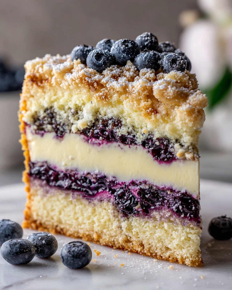 Blueberry Sour Cream Coffee Cake Recipe - Recipe Image