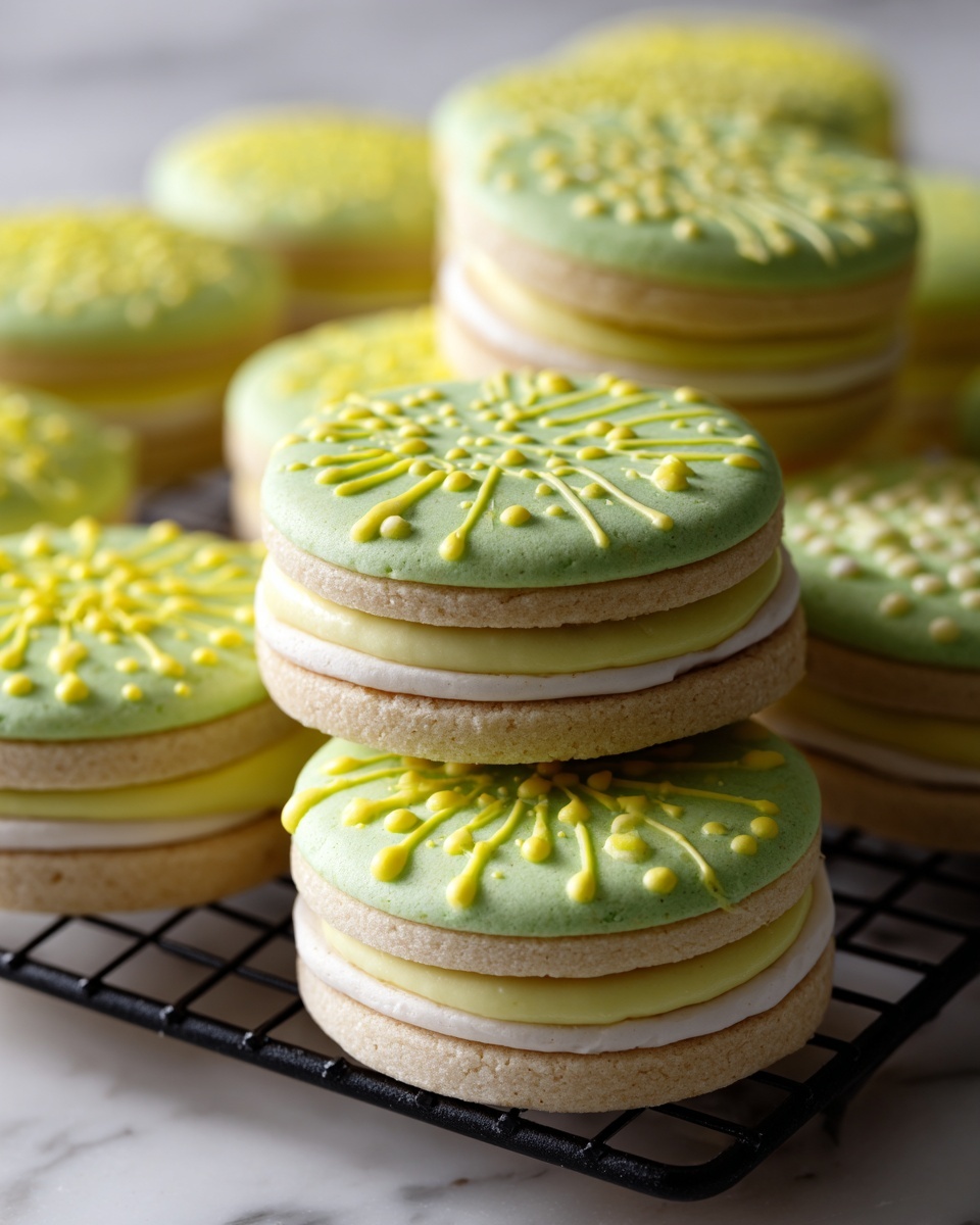 Pistachio Latte Sandwich Cookies Recipe - Recipe Image