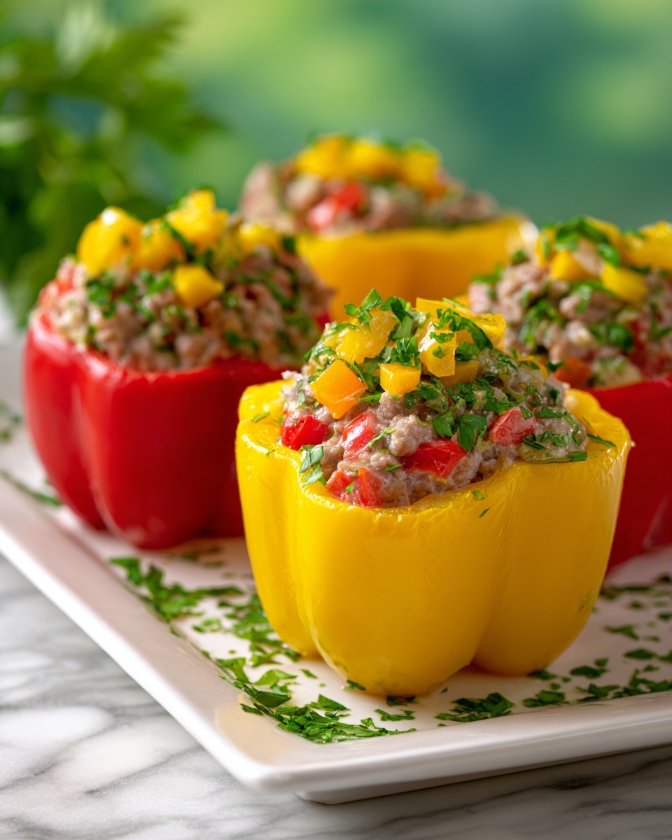 Easy Stuffed Mini Peppers Recipe - Recipe Image