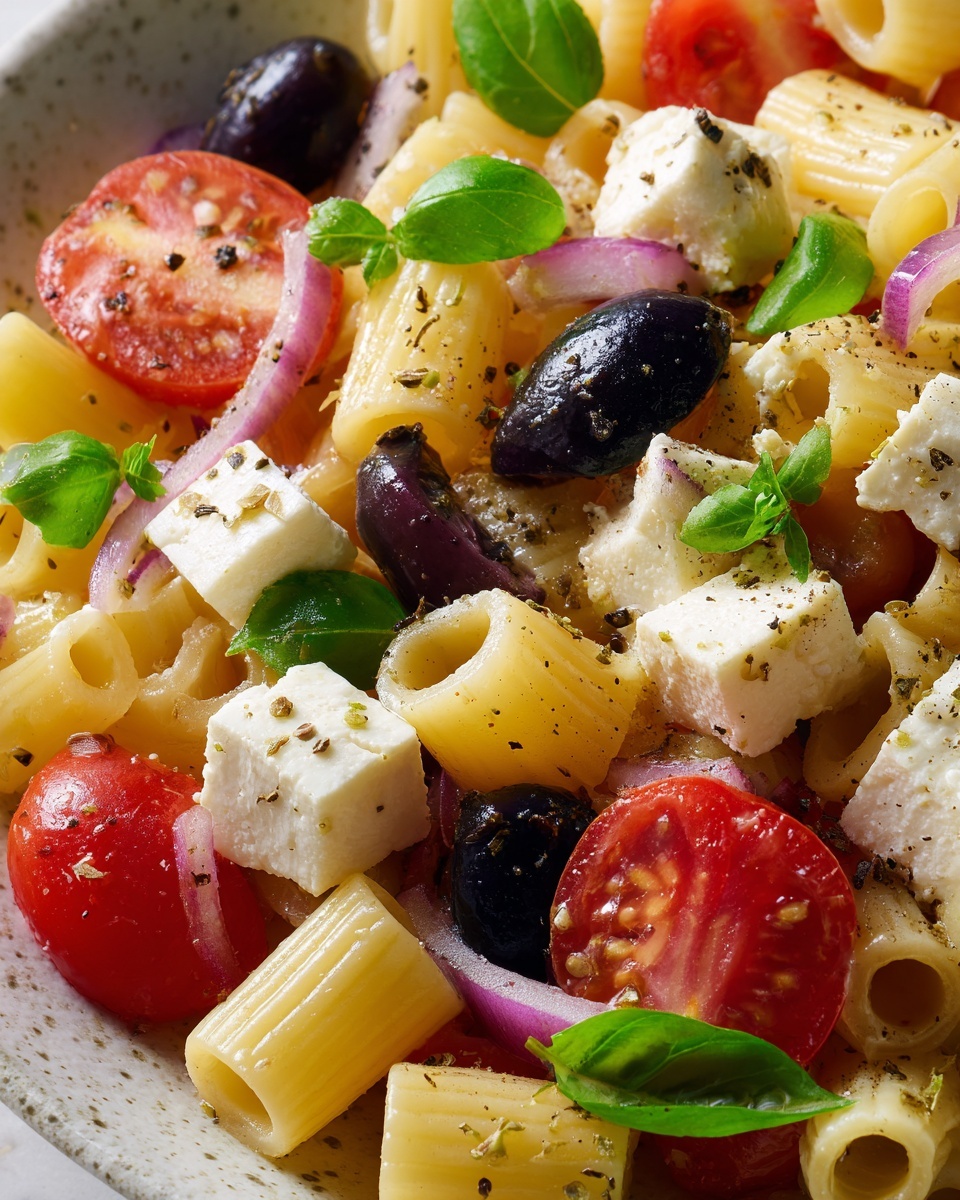 Greek Pasta Salad Recipe - Recipe Image