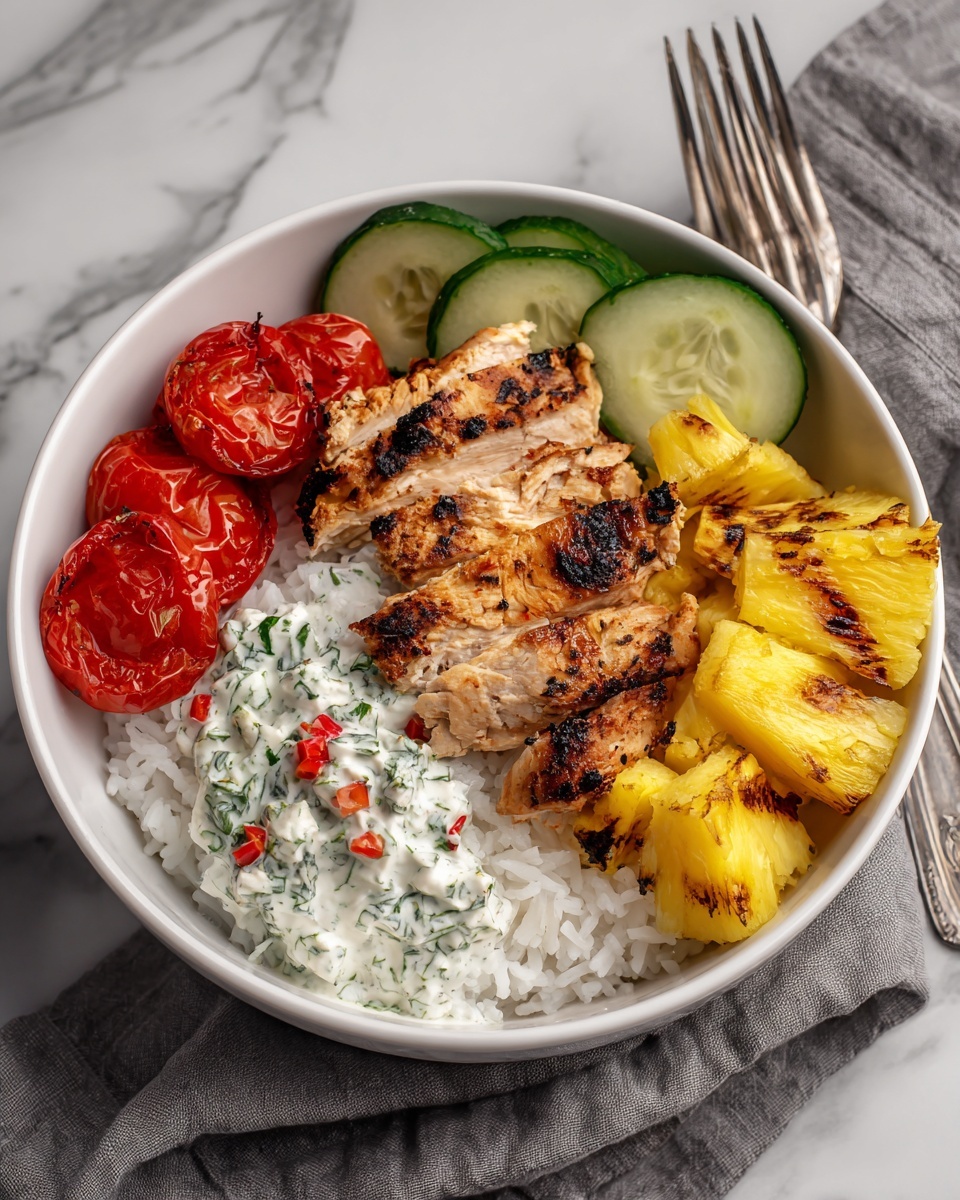 Greek Chicken Tzatziki Bowls Recipe - Recipe Image