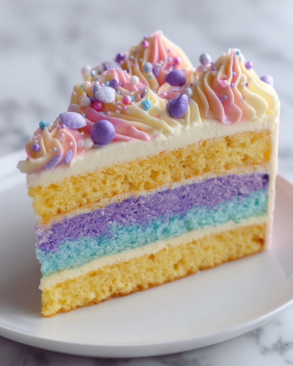 Unicorn Poke Cake Recipe - Recipe Image