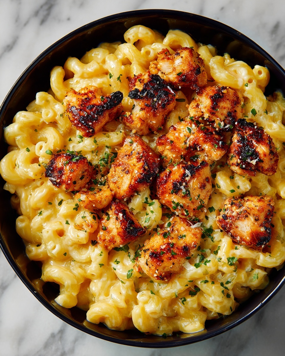 Honey Pepper Chicken Mac and Cheese Recipe - Recipe Image