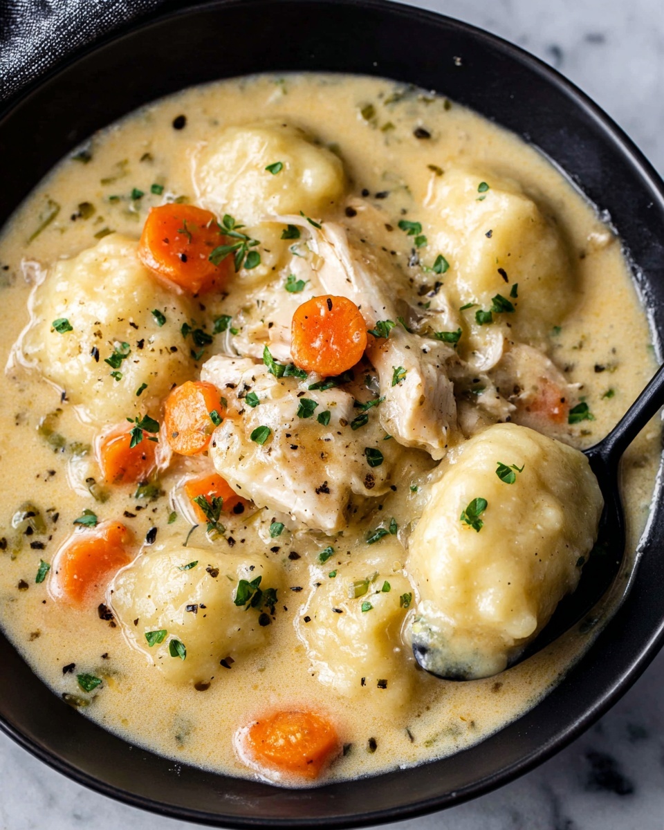 Slow Cooker Chicken and Dumplings Recipe - Recipe Image