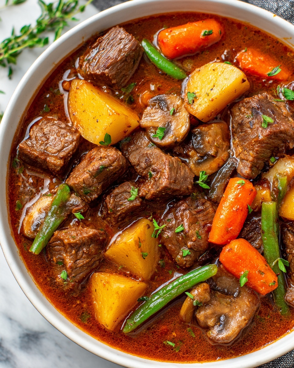 Hearty Chicken Stew with Vegetables and Tomatoes Recipe - Recipe Image