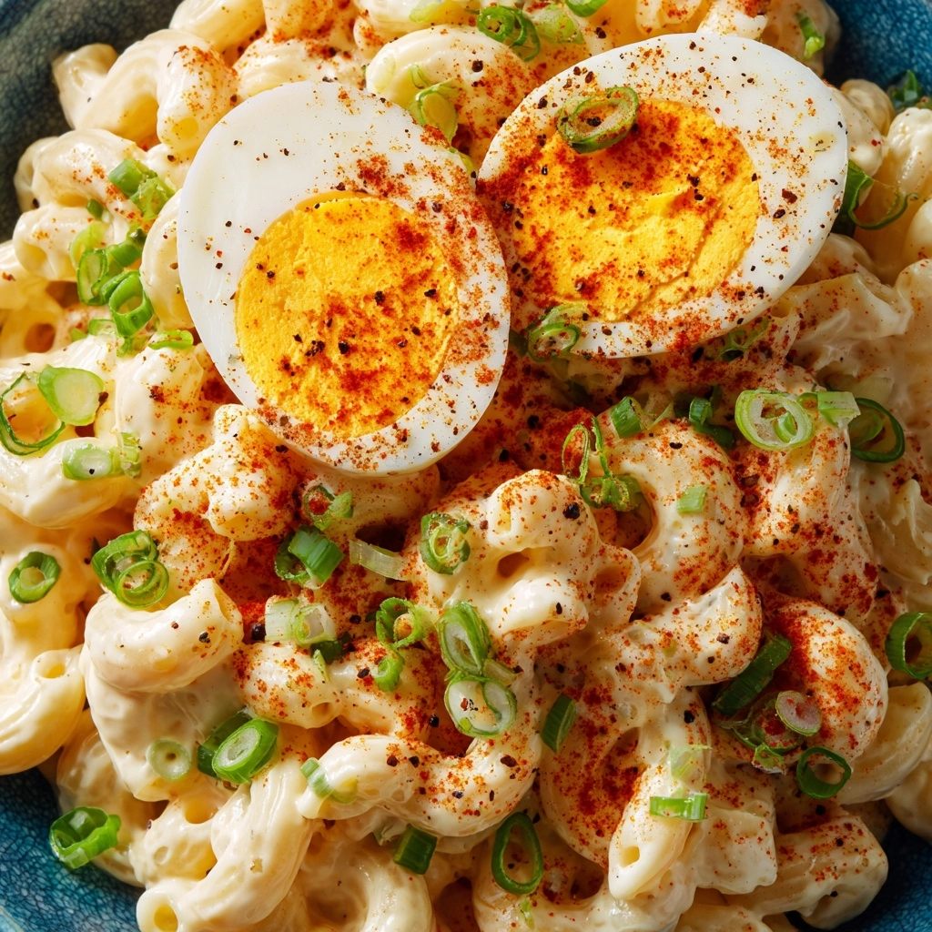 Deviled Egg Macaroni Salad Recipe - Recipe Image