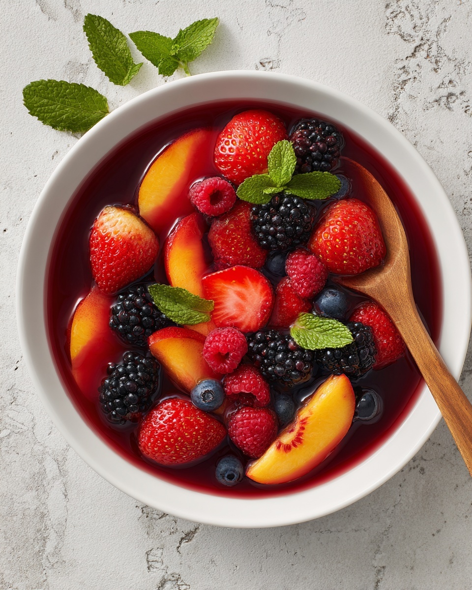 Peach Berry Fruit Salad: A Refreshing Summer Recipe - Recipe Image
