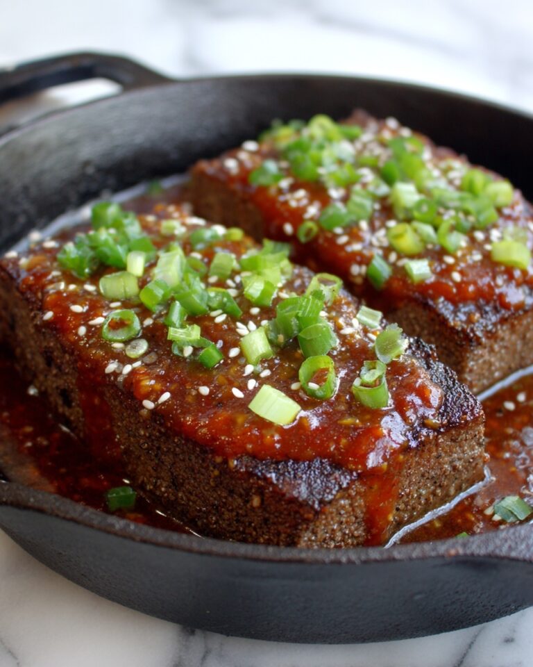 Sweet & Spicy Korean BBQ Meatloaf Recipe