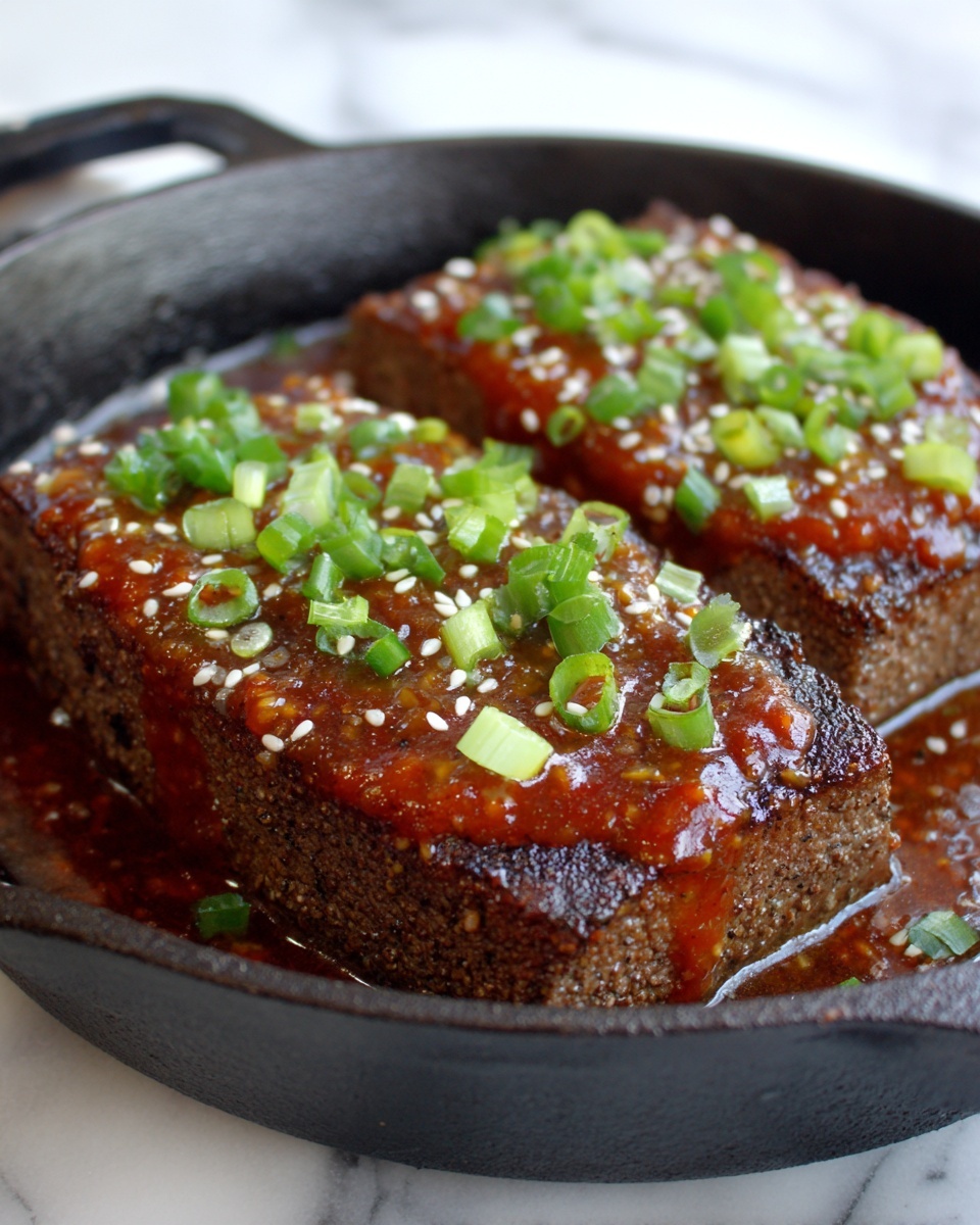 Sweet & Spicy Korean BBQ Meatloaf Recipe - Recipe Image