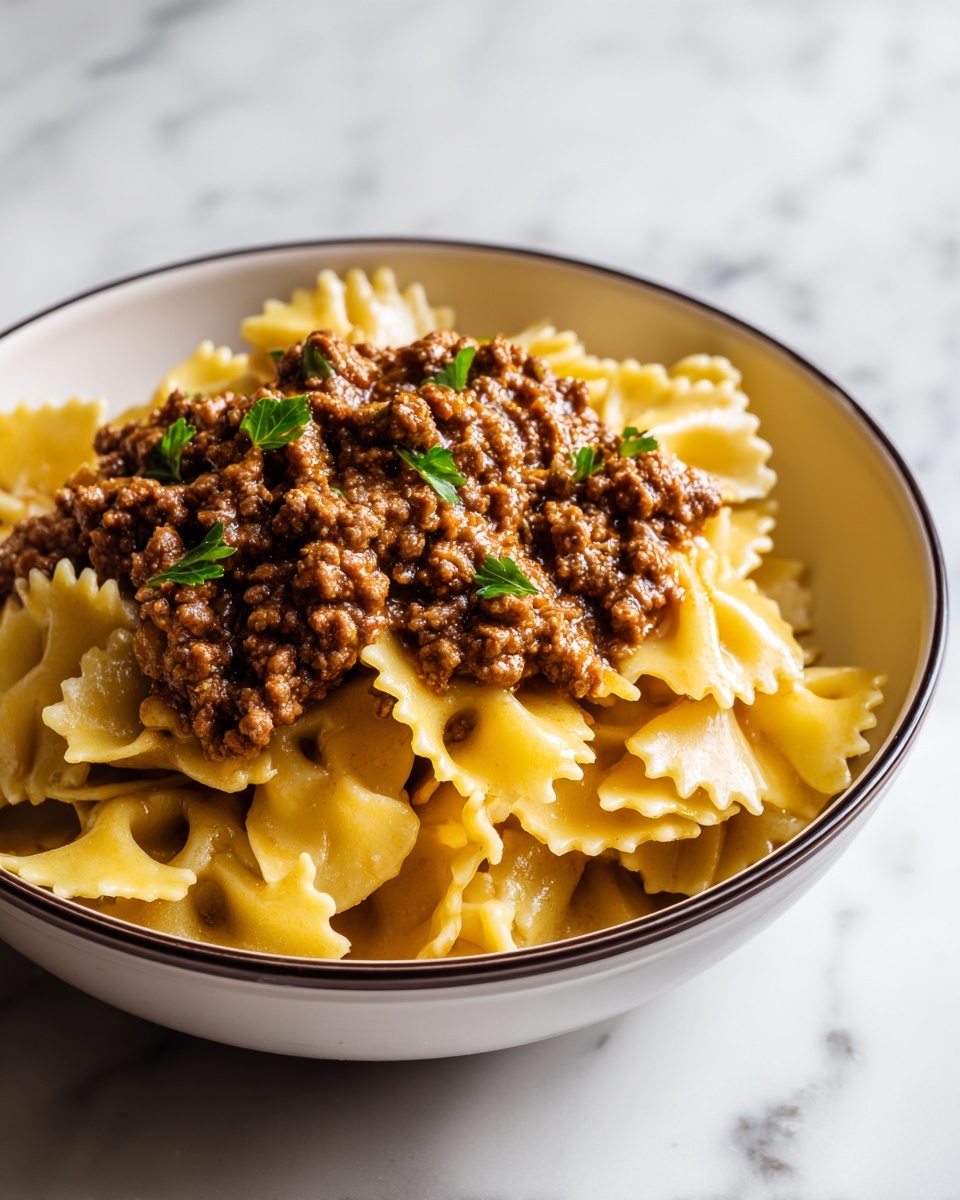 Easy Crockpot Cheesy Beef and Noodles Recipe - Recipe Image