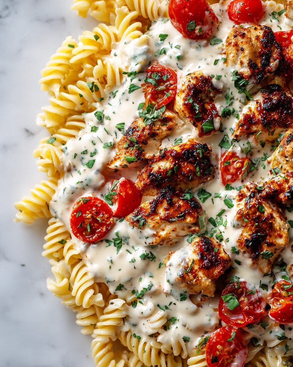 Creamy Chicken Tuscan Pasta Recipe - Recipe Image