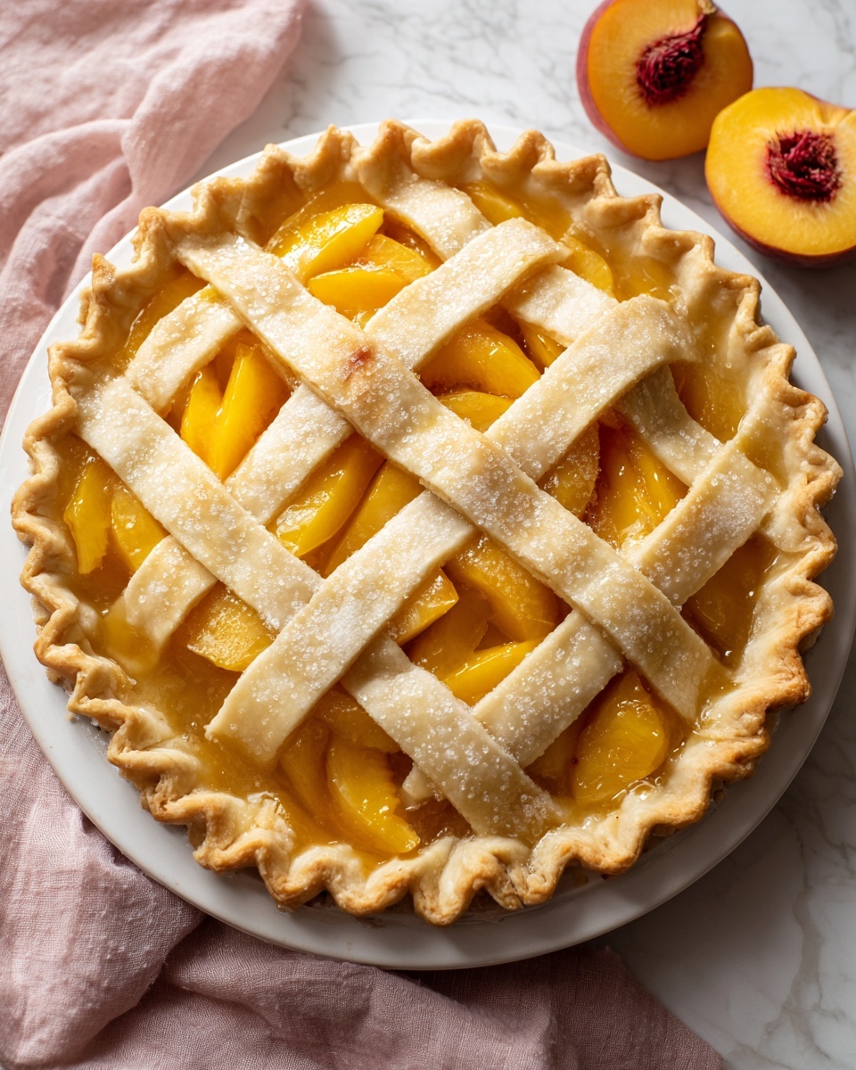 Better Than Grandma’s Peach Pie Recipe - Recipe Image