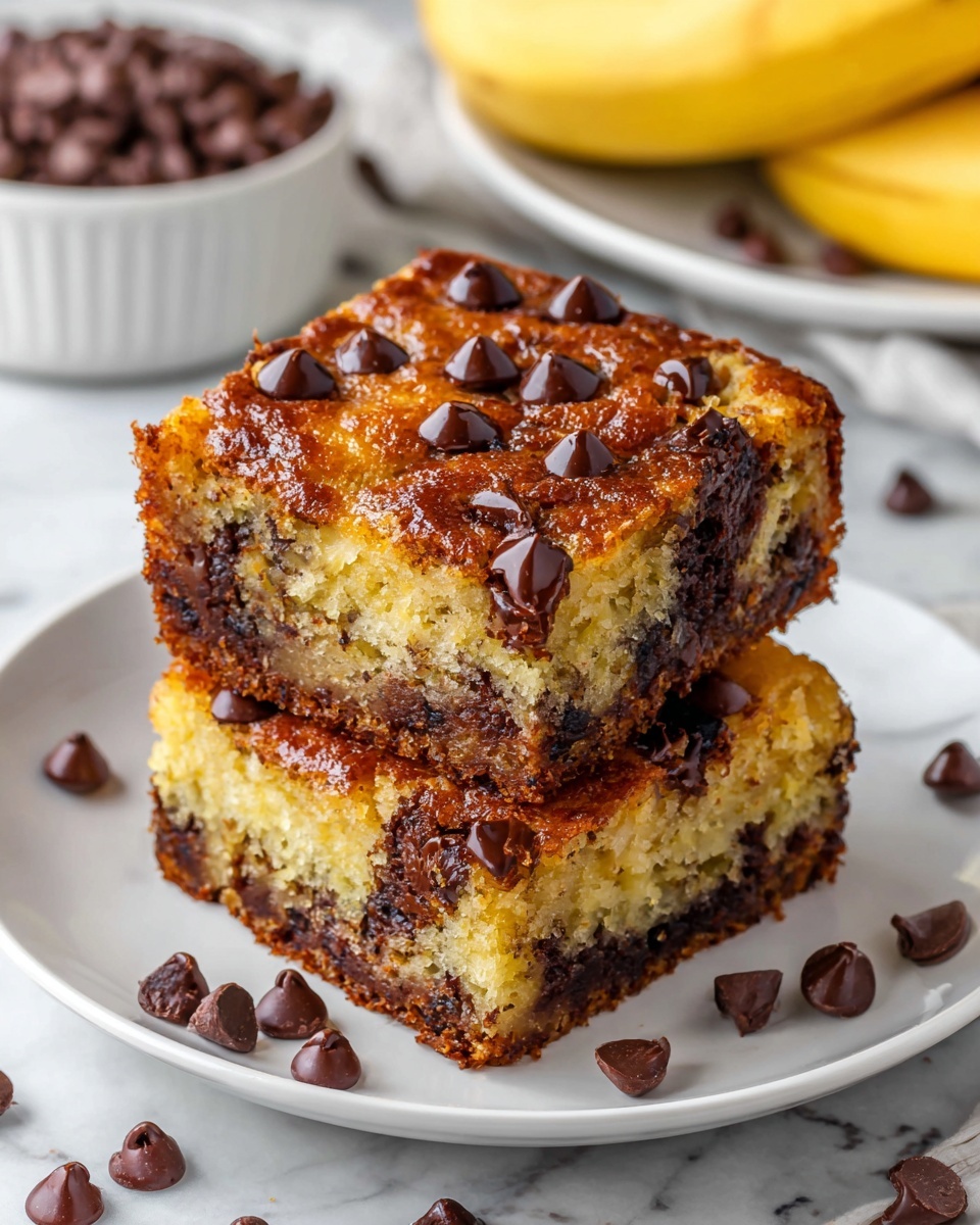Banana Chocolate Chip Snack Cake Recipe - Recipe Image