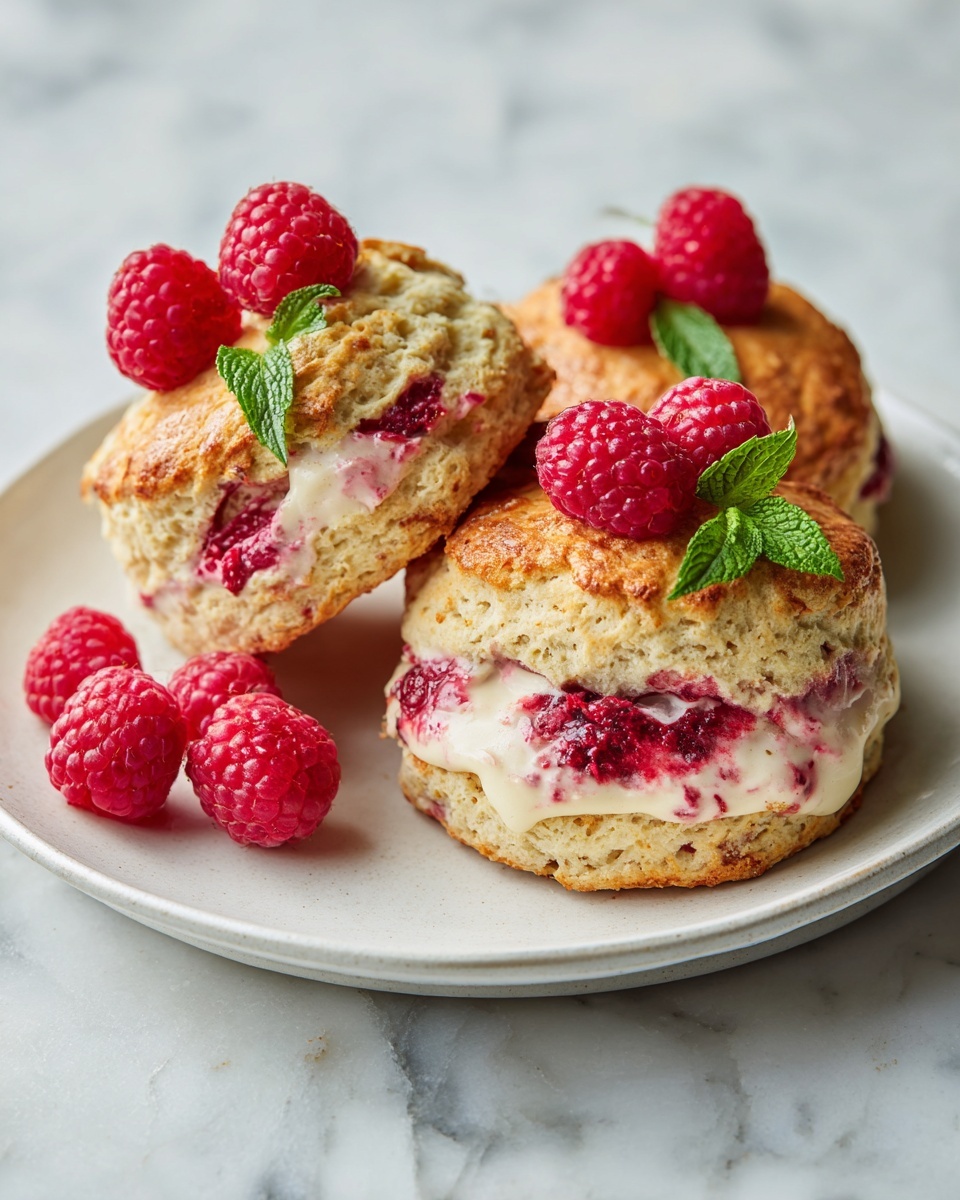 Raspberry White Chocolate Scones Recipe - Recipe Image