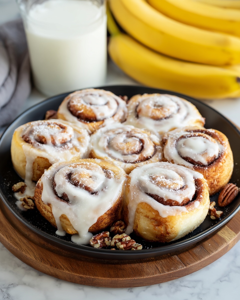 One-Bowl Banana Bread Cinnamon Rolls Recipe - Recipe Image