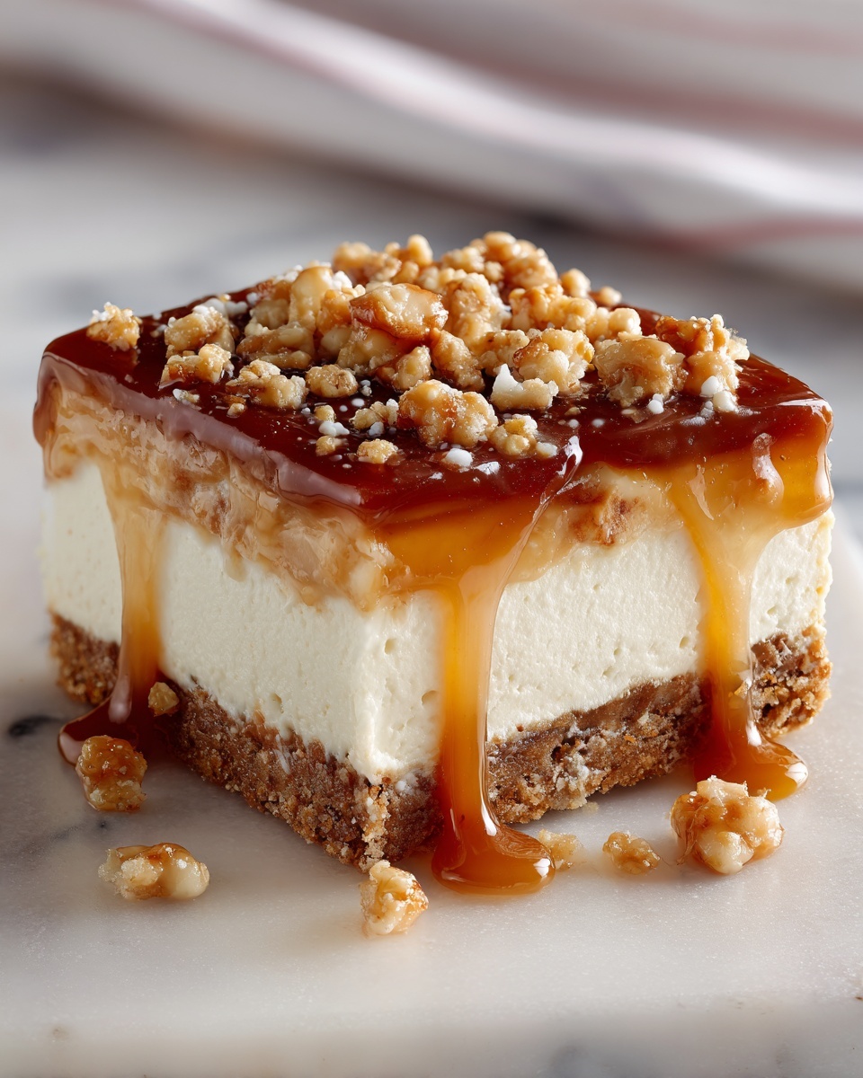 Caramel Cheesecake Bars Recipe - Recipe Image