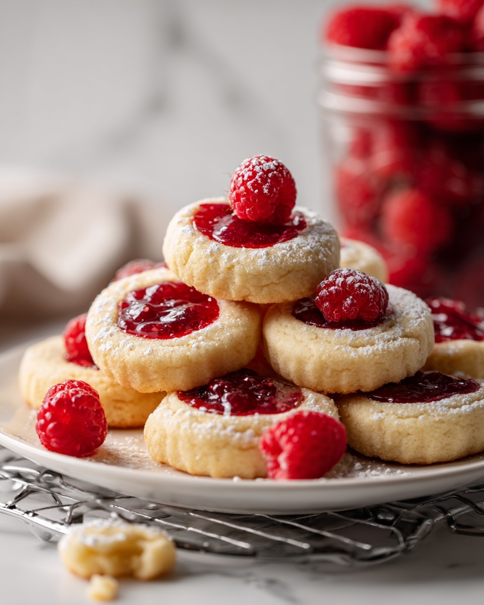 Raspberry Thumbprint Cookies Recipe - Recipe Image
