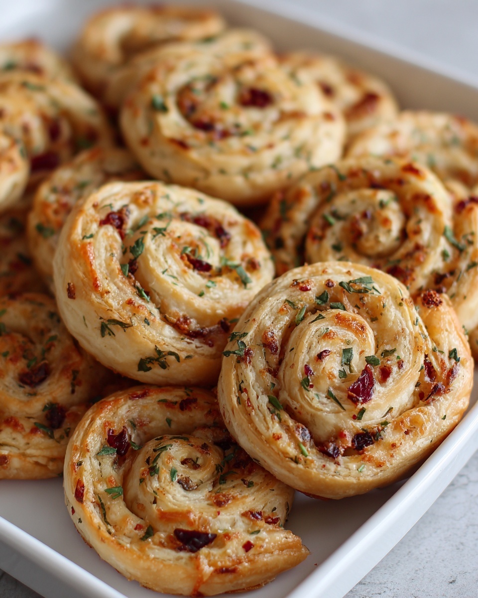 Festive Cranberry Feta Pinwheels Recipe - Recipe Image
