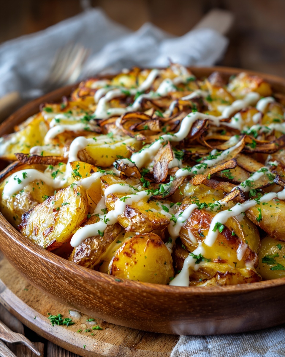 Crispy Smashed Potato Salad Recipe - Recipe Image