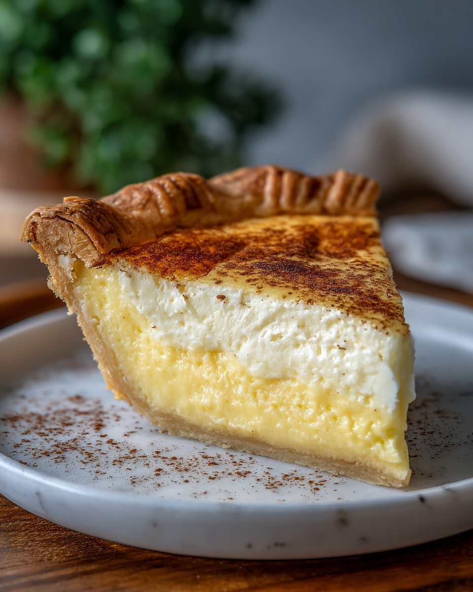 Old Fashioned Egg Custard Pie Recipe - Recipe Image